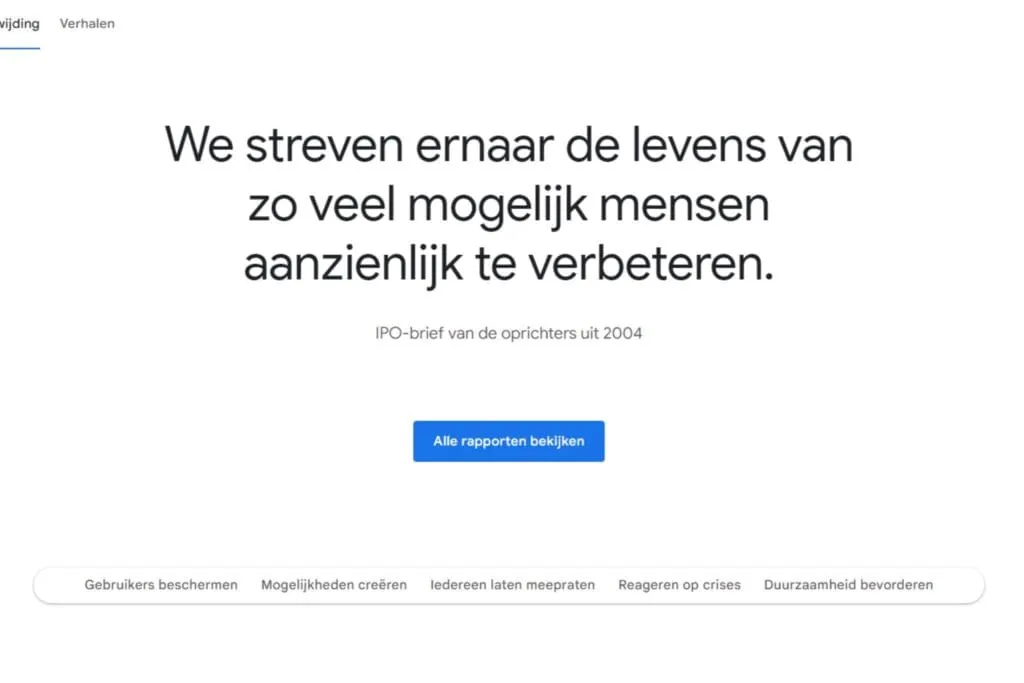 Google's mission