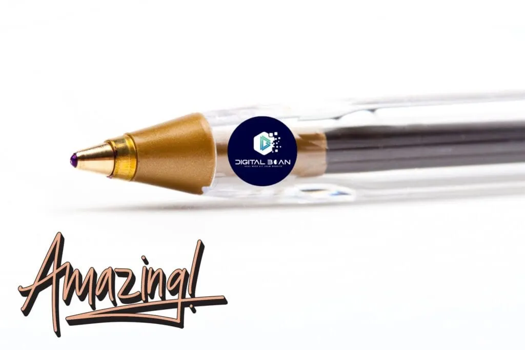 pen with the Digital Bean logo