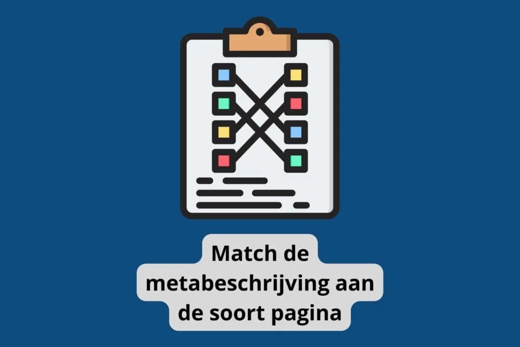 illustration of matching the meta description to the type of page